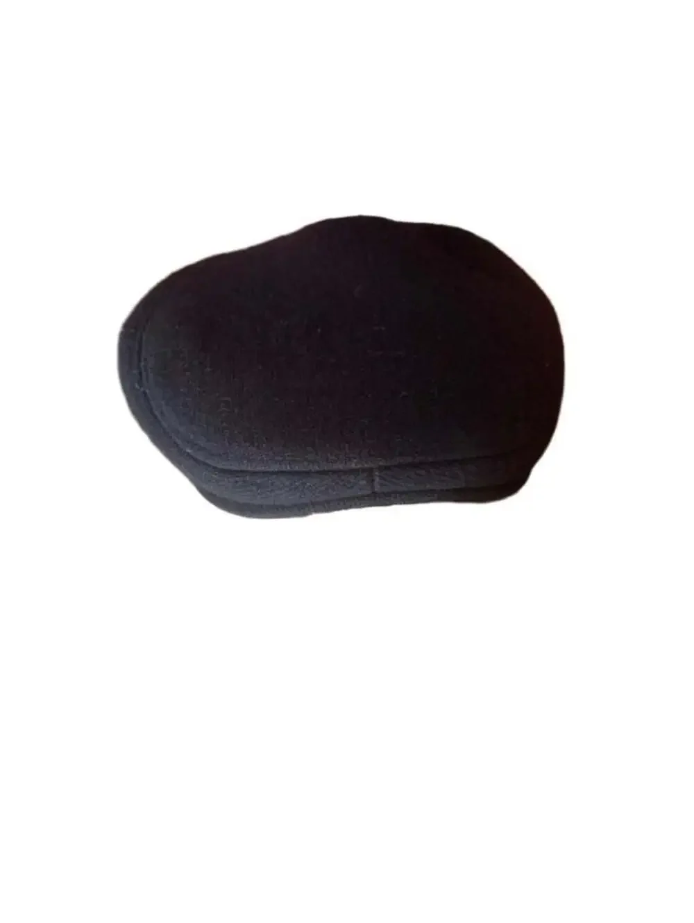 Mens Adjustable Wool Blend Flat Ivy Newsboy Cap Black Driving Hat